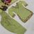 Pista green embroidered kurta & farshi salwar set with matching dupatta