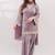 Lavender embroidered kurta & farshi salwar with matching dupatta