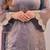 Lavender embroidered kurta & farshi salwar with matching dupatta
