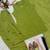 Olive green cotton kurta with embroidery farshi salwar with dupatta