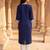 Women’s blue solid embroidered regular kurta | stylish ethnic wear kurti for women | trendy casual & festive wear