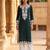 Women’s green solid embroidered regular kurta | stylish ethnic wear kurti for women | trendy casual & festive wear