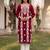 Women’s red solid embroidered regular kurta | stylish ethnic wear kurti for women | trendy casual & festive wear