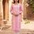 Women’s pink solid embroidered regular kurta | stylish ethnic wear kurti for women | trendy casual & festive wear
