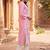 Women’s pink solid embroidered regular kurta | stylish ethnic wear kurti for women | trendy casual & festive wear
