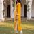 Women’s mustard solid embroidered regular kurta | stylish ethnic wear kurti for women | trendy casual & festive wear