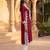 Women’s red solid embroidered regular kurta | stylish ethnic wear kurti for women | trendy casual & festive wear