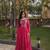 Pink printed faux georgette gown - full stitched free size