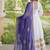 white rayon gown with gota patti lace & leheriya dupatta  - full stitched free size
