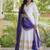 white rayon gown with gota patti lace & leheriya dupatta  - full stitched free size