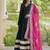 Green rayon gown with gota patti lace & leheriya dupatta  - full stitched free size