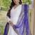 white rayon gown with gota patti lace & leheriya dupatta  - full stitched free size