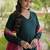 Green rayon gown with gota patti lace & leheriya dupatta  - full stitched free size