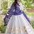 white rayon gown with gota patti lace & leheriya dupatta  - full stitched free size