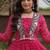 Pink printed faux georgette gown - full stitched free size