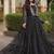 black printed faux georgette gown  - full stitched free size