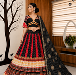 Muslin Cotton Lehenga Choli Set With Mirror Work And Kodi Lace