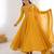 Women's Gorgeous Solid Fox Blooming Georgette Fabric Flared Anarkali and Dupatta Set