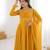 Women's Gorgeous Solid Fox Blooming Georgette Fabric Flared Anarkali and Dupatta Set