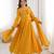 Women's Gorgeous Solid Fox Blooming Georgette Fabric Flared Anarkali and Dupatta Set