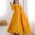 Women's Gorgeous Solid Fox Blooming Georgette Fabric Flared Anarkali and Dupatta Set