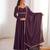 Women's Gorgeous Solid Fox Blooming Georgette Fabric Flared Anarkali and Dupatta Set