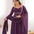 Women's Gorgeous Solid Fox Blooming Georgette Fabric Flared Anarkali and Dupatta Set
