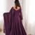 Women's Gorgeous Solid Fox Blooming Georgette Fabric Flared Anarkali and Dupatta Set