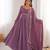 Women's Gorgeous Solid Fox Blooming Georgette Fabric Flared Anarkali and Dupatta Set