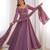Women's Gorgeous Solid Fox Blooming Georgette Fabric Flared Anarkali and Dupatta Set