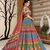 Muslin Cotton Lehenga Choli Set With Mirror Work And Latkan Lace