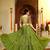 Green Cotton Readymade Lehenga Choli with Thread & Sequin Work