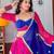 Blue & Rani Grorgette Readymade Printed Lehenga Choli with Bandhej work