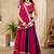 Magenta & Purple Cotton Readymade Lehenga Choli with Sequin Work