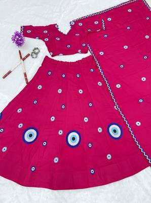 Rani Cotton Readymade Lehenga Choli with Thread Work 3