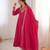 Women's Gorgeous Embroidery Work Roman Shimmer Silk Fabric Flared Anarkali Pant and Dupatta Set