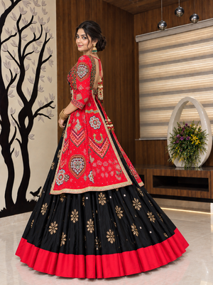 Muslin Cotton Lehenga Choli Set With Strug And Mirror Work 4