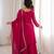Women's Gorgeous Embroidery Work Crunchy Silk Fabric Straight Kurta Sharara and Dupatta Set
