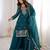 Women's Gorgeous Embroidery Work Crunchy Silk Fabric Straight Kurta Sharara and Dupatta Set