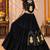 Black  Color Stylish Lehenga With Golden "Kalash" Patch Work- full stitched free size