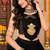 Black  Color Stylish Lehenga With Golden "Kalash" Patch Work- full stitched free size