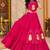Pink Color Stylish Lehenga With Golden "Kalash" Patch Work- full stitched free size