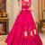 Pink Color Stylish Lehenga With Golden "Kalash" Patch Work- full stitched free size