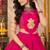 Pink Color Stylish Lehenga With Golden "Kalash" Patch Work- full stitched free size