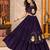 Purple Color Stylish Lehenga With Golden "Kalash" Patch Work- full stitched free size