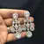 Indian Bridal CZ Necklace & Earrings Set, Sparkling Statement Jewelry