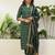 Women’s cotton printed straight kurta pent dupatta sets
