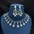 Silver-Tone Crystal Bridal Necklace Earrings Set, Floral Rhinestone Jewelry