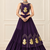 Purple Navratri Rayon Cotton Lehenga Set with Kalash Patch Work