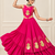 Rani Pink Navratri Rayon Cotton Lehenga Set with Kalash Patch Work